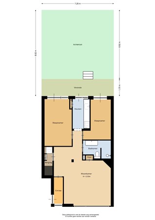 Floorplan - Van der Meydestraat 46B, 3039 TK Rotterdam